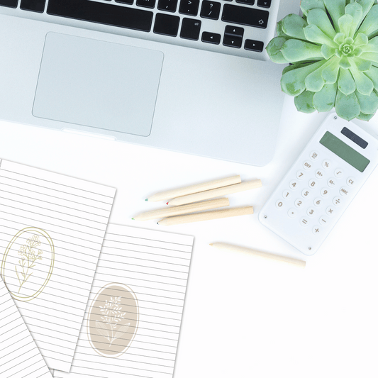 simple Vintage note book pages - صفحات دفتر بطابع بسيط