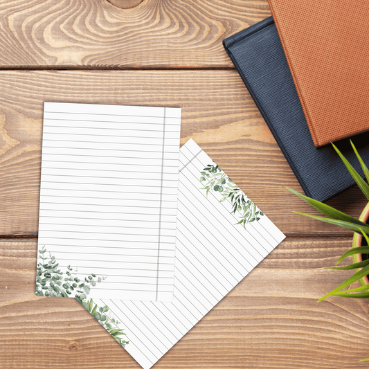 Classic Botanical Style Notebook Pages -  صفحات دفتر بطابع نباتي كلاسيكي