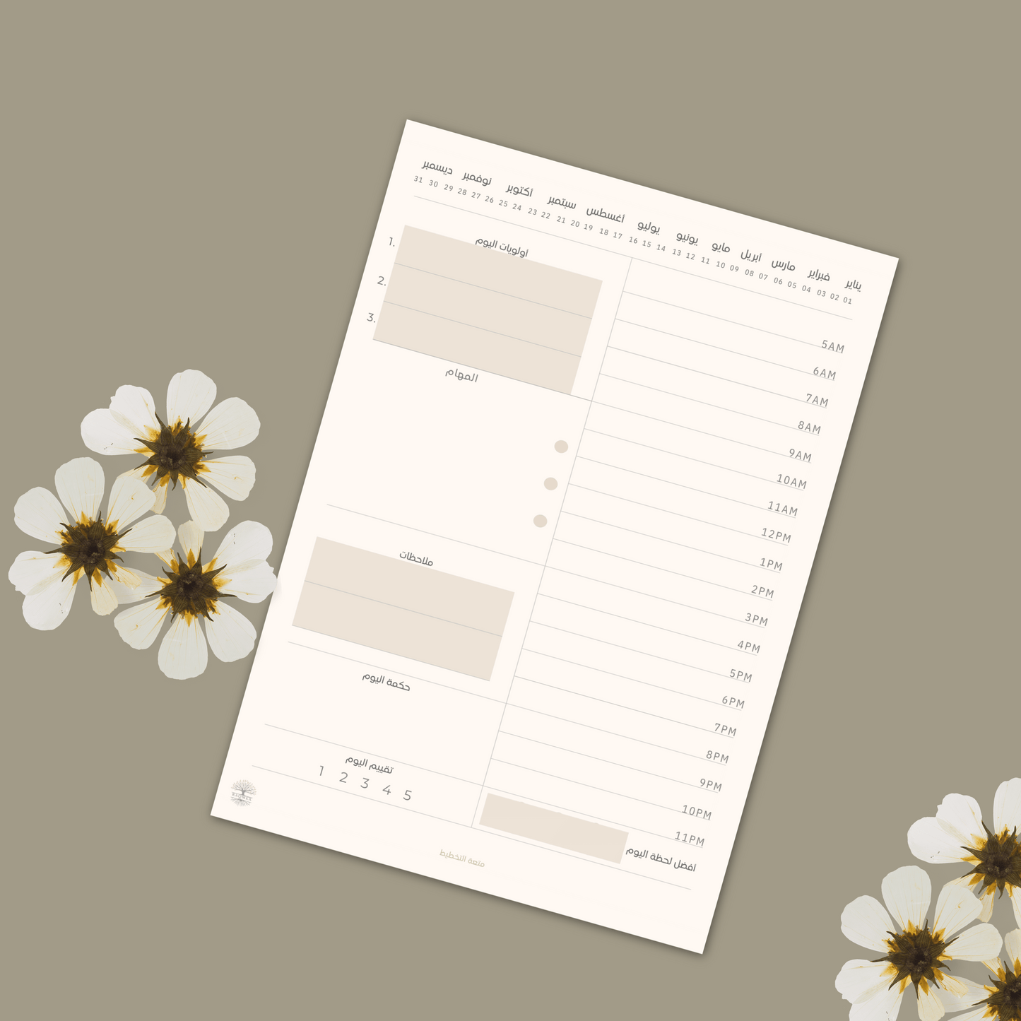 Lana daily Planner جدول اليوم- لانا