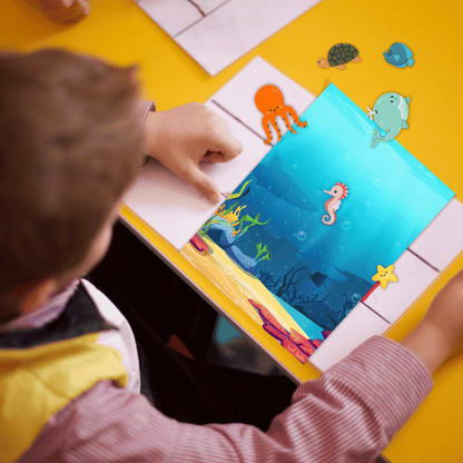 cut and paste sea creatures قص ولصق الكائنات البحرية