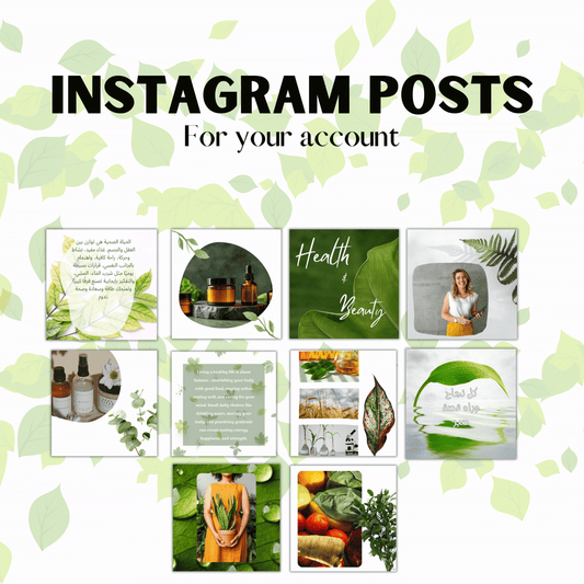 25 IG Post Templates Botanical theme