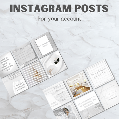25 IG Post Templates white theme