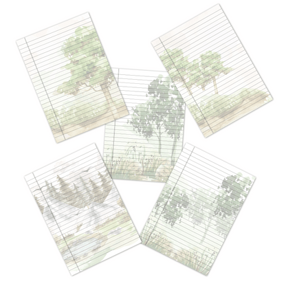 Landscape note book pages -  صفحات دفترمنظرطبيعي