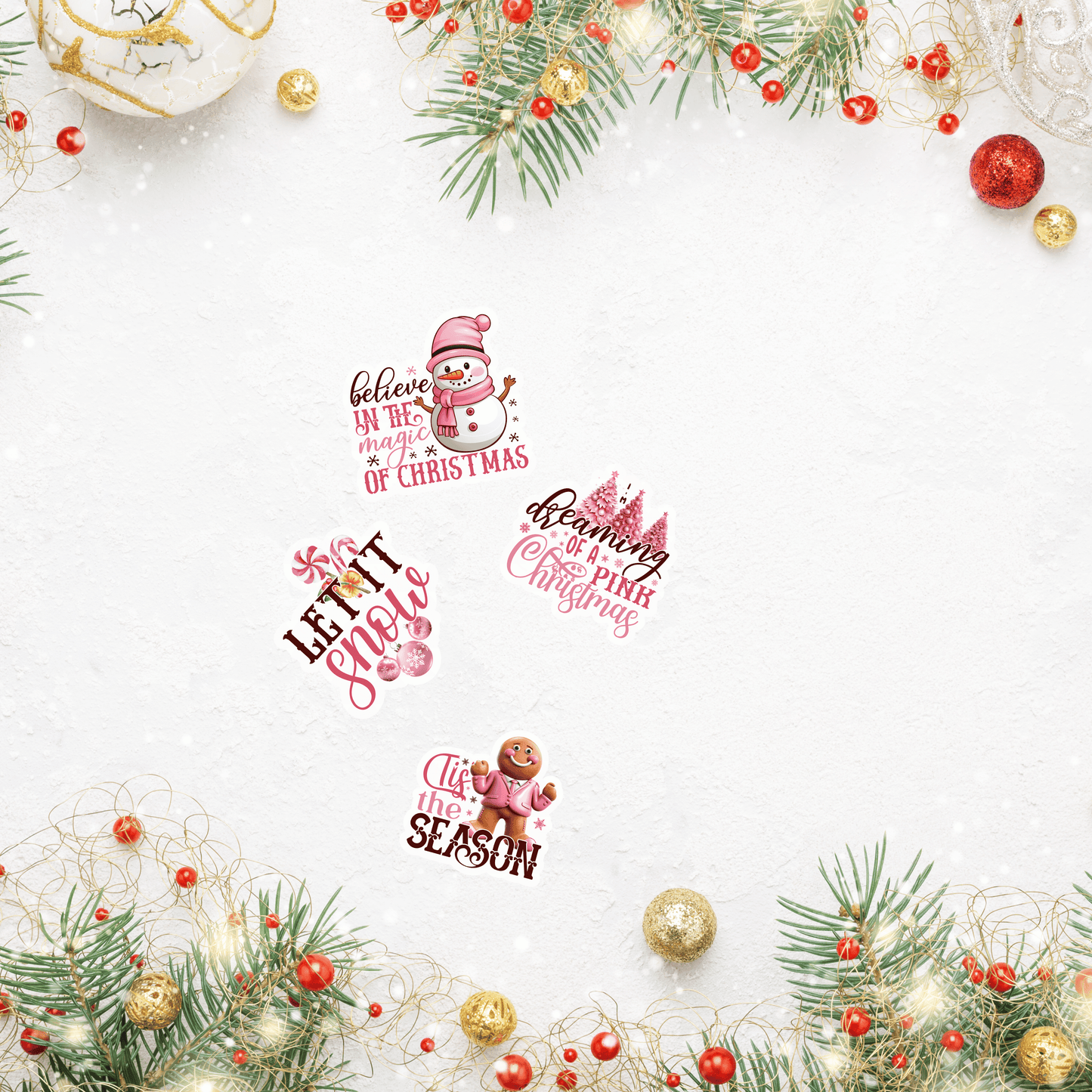 Christmas  Stickers Pack 1  باقة ملصقات عيد الميلاد