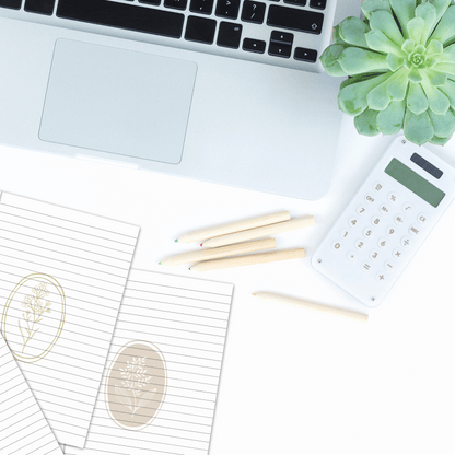 simple Vintage note book pages - صفحات دفتر بطابع بسيط