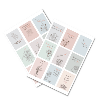 Pastel SelfCare Cards | بطاقات العناية الذاتية باستيل