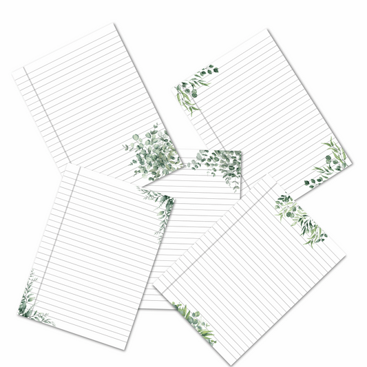 Classic Botanical Style Notebook Pages -  صفحات دفتر بطابع نباتي كلاسيكي